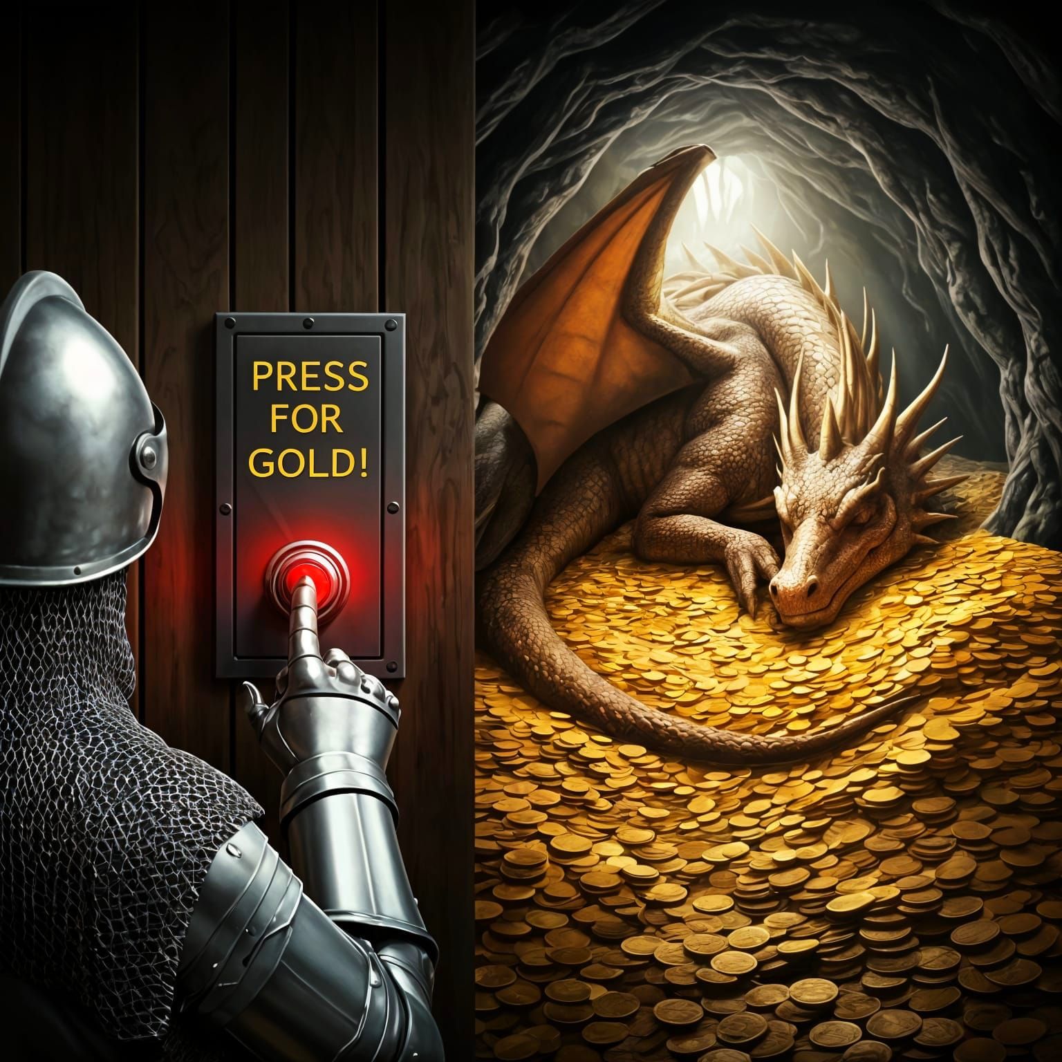 “Press for gold!”