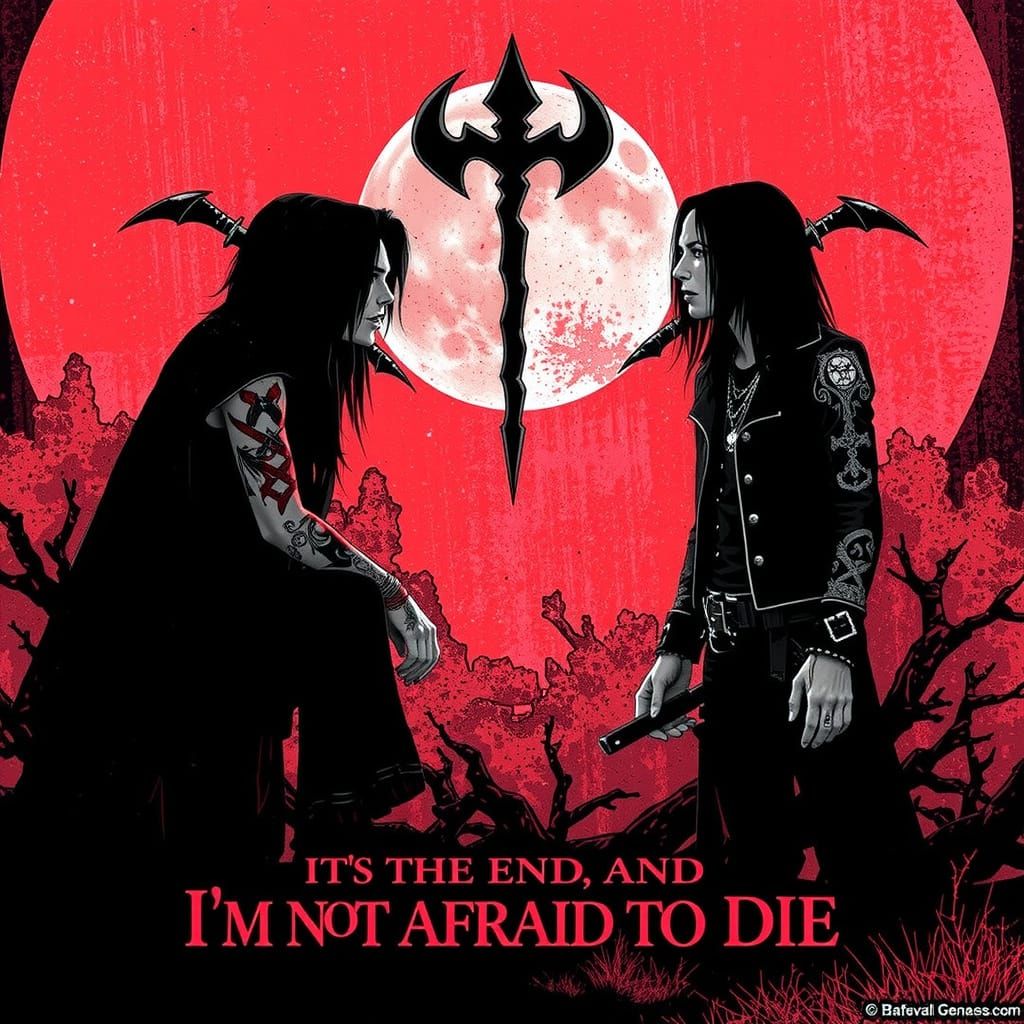 Gothic Metal Apocalypse in Dark Romantic Style