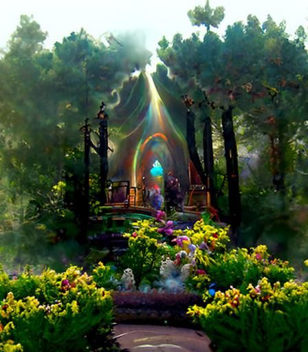 Enchanted Forest Gateway in Ethereal Style