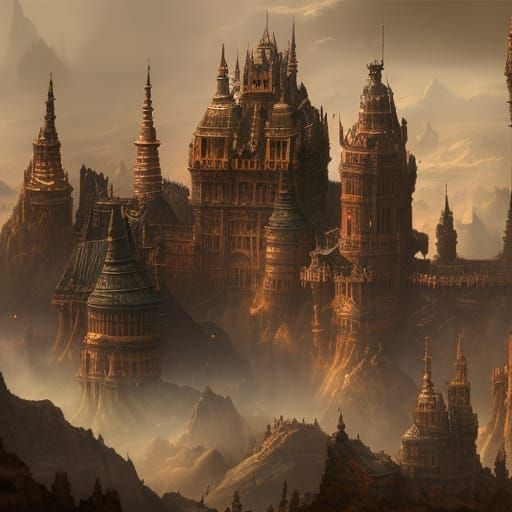 Linear Art: The Potato Eaters, Digital Matte Painting