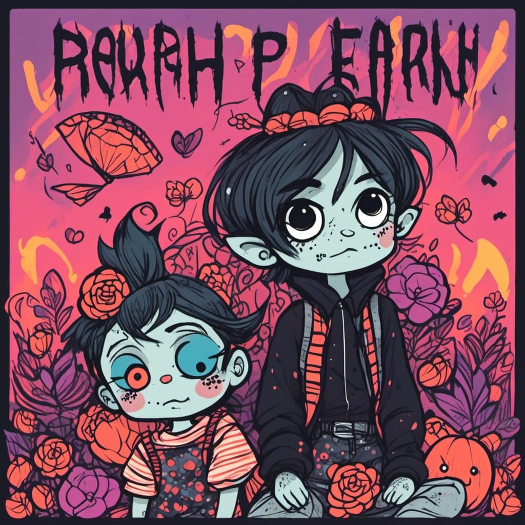 Goth Fairies at the Mall in Punk Ink Style