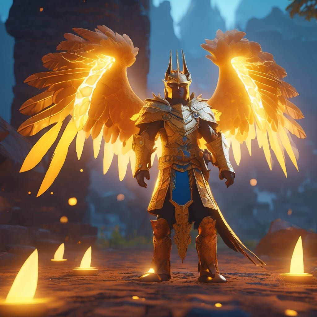 Roblox Character in Mystical Fantasy World