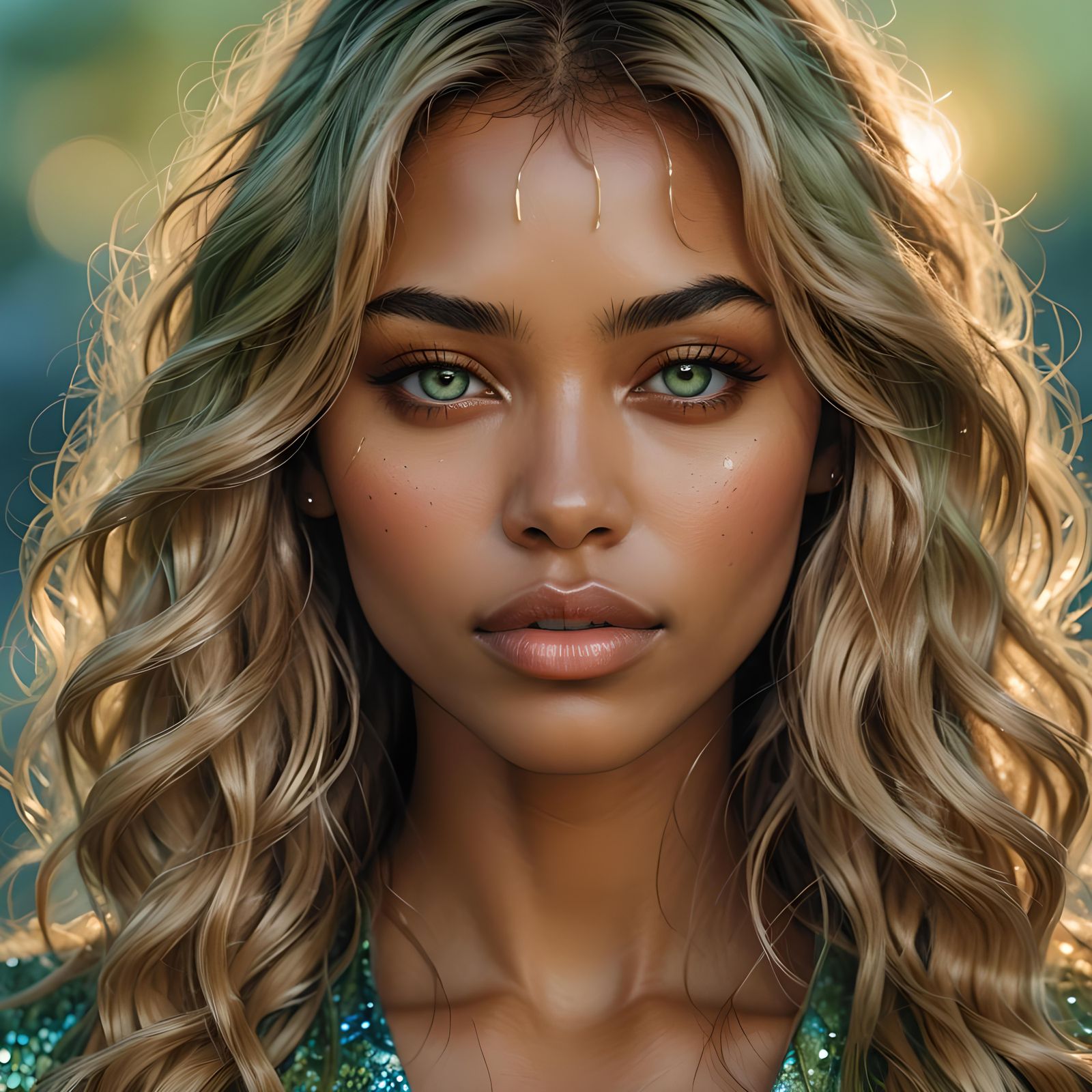 Golden Hour Portrait of a Beautiful Model