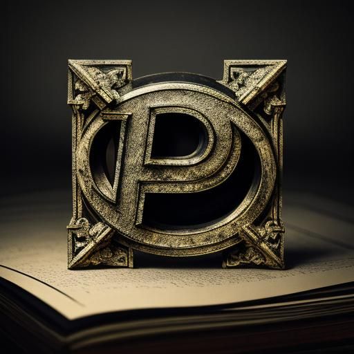 Hyperrealistic Letter P in High Definition