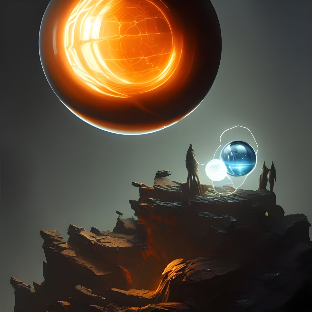 Electric Orb in Sci-Fi Digital Art