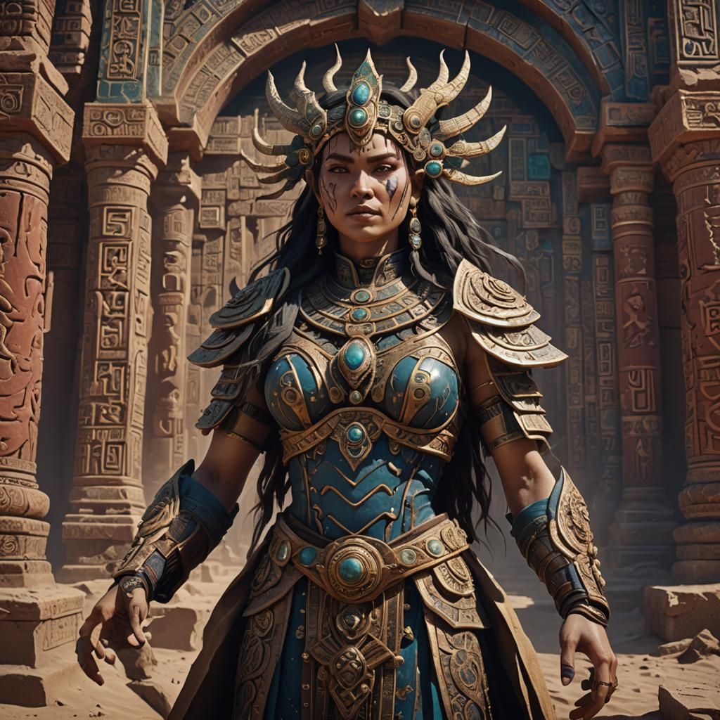 Malicious Deity in Gobi Desert Pagan Temple