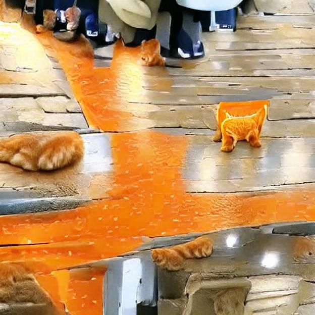 Adorable Orange Cat Portrait