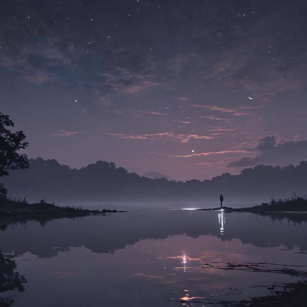 Dreamy Moonlit Night: 3D Anime Art