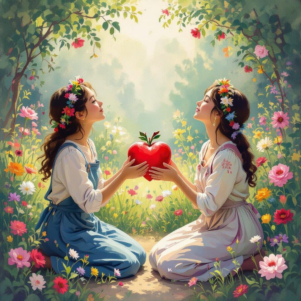 Grateful Heart: Impressionistic Art in Garden