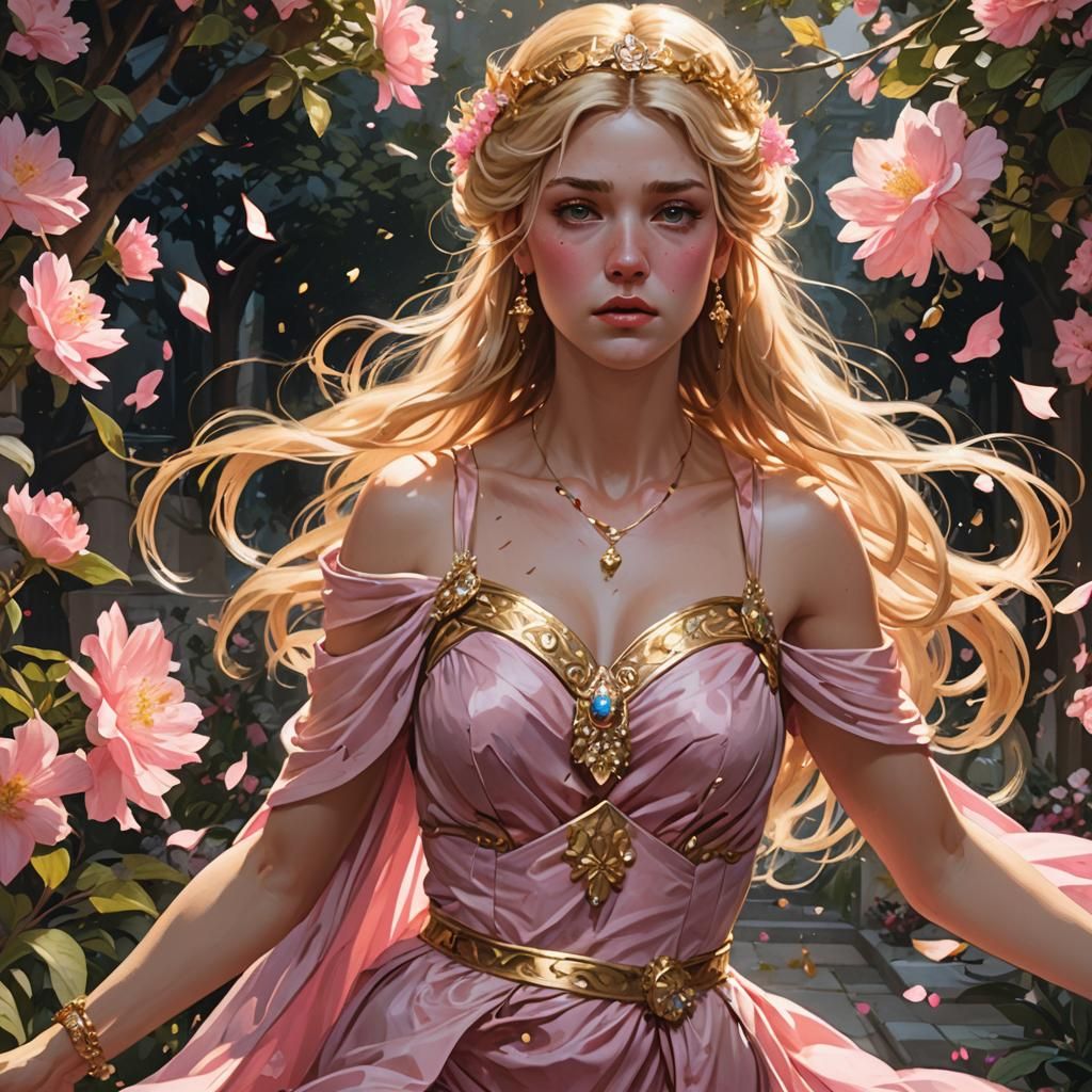 Demigoddess Runs Crying Through Dark Garden