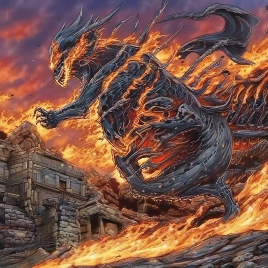 Ghost Rider Transformation in Hyperrealistic Comic Art Style
