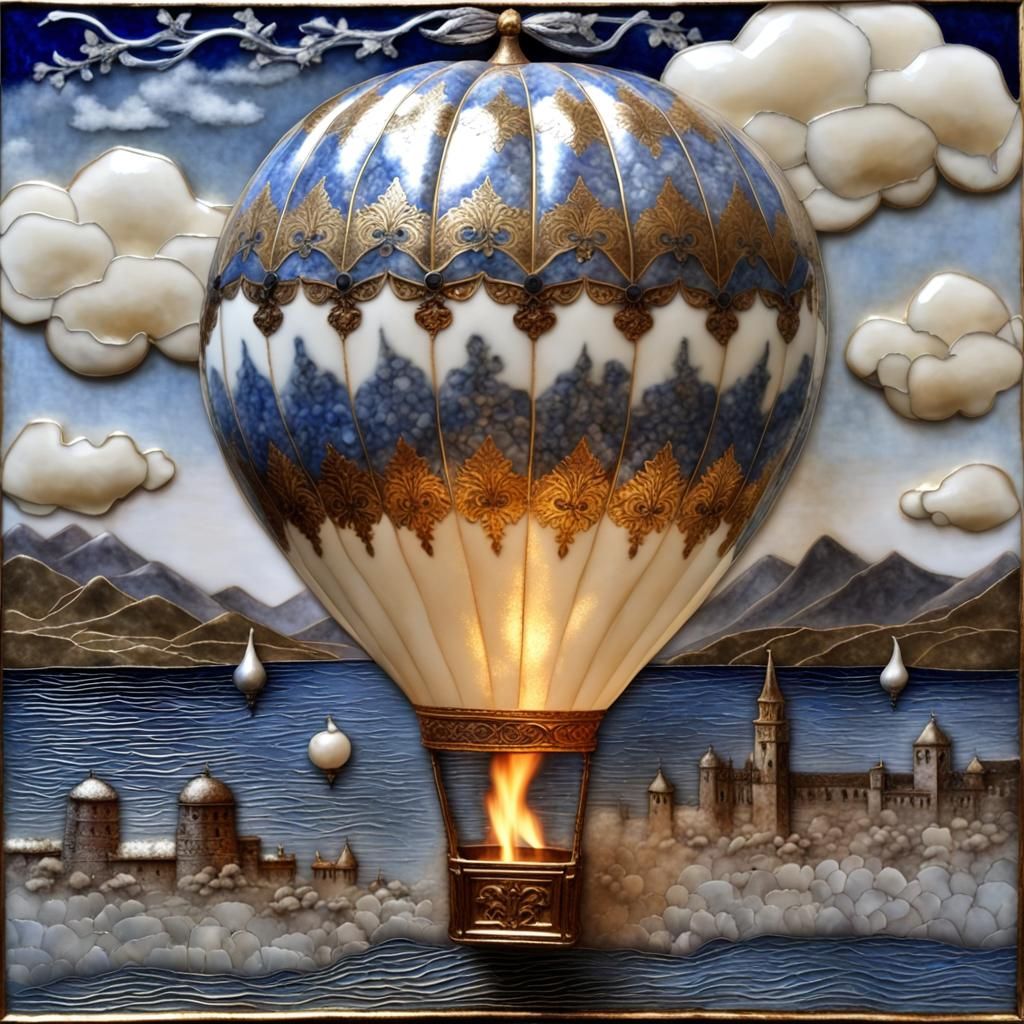 Surreal Bone Fingers Bursting Heart Balloon