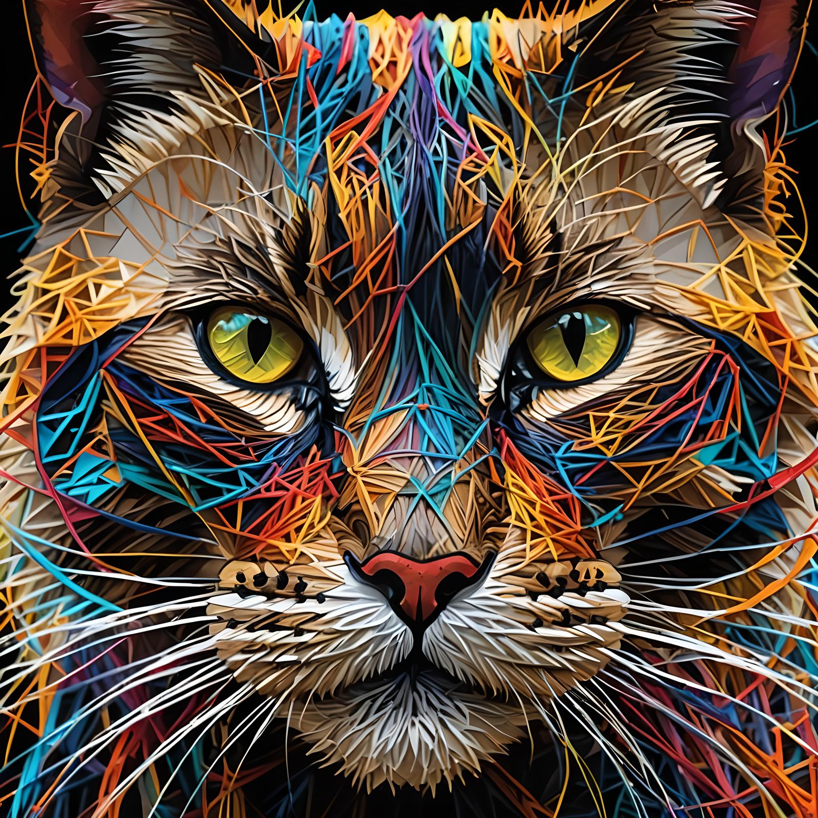 String art cat