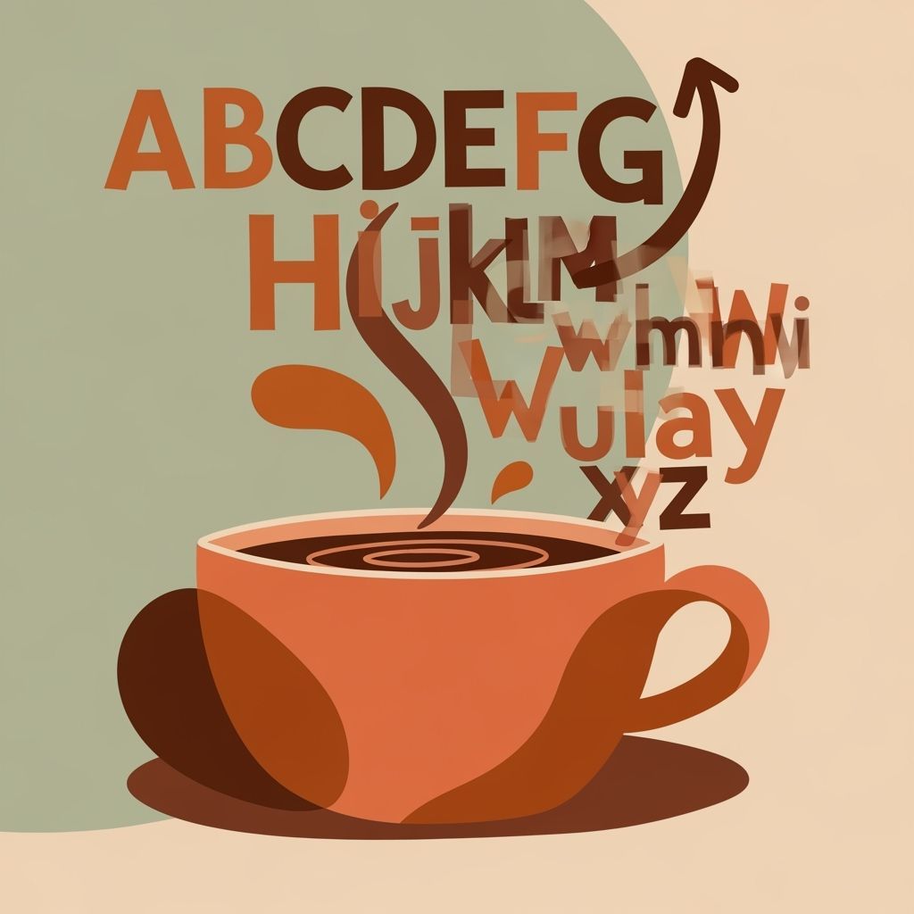 Warm Coffee Cup Logo in Organic Modern Style