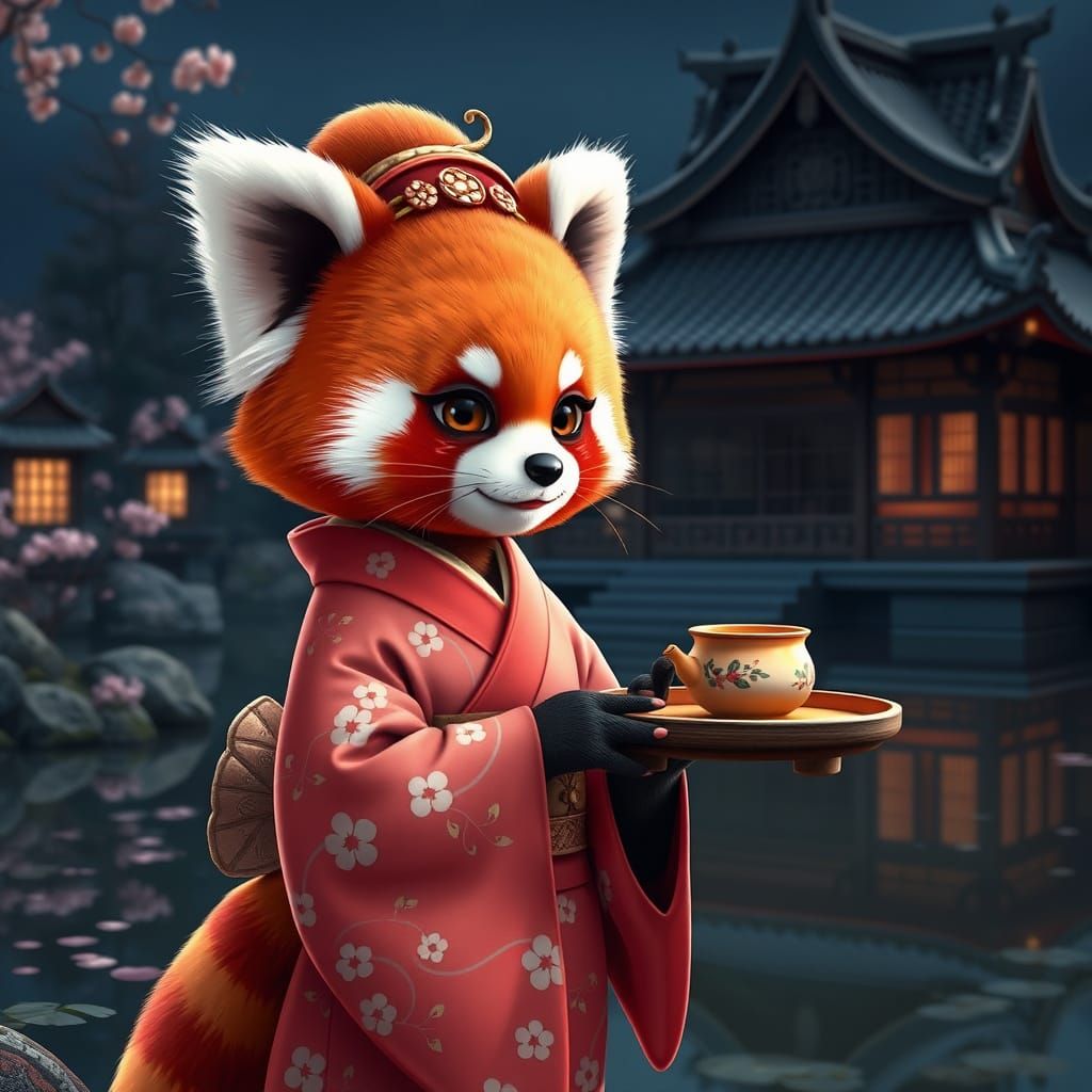 Red Panda Geisha