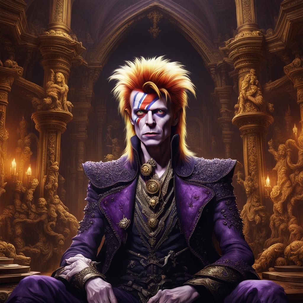 David Bowie as Jareth, Dark Fantasy Art