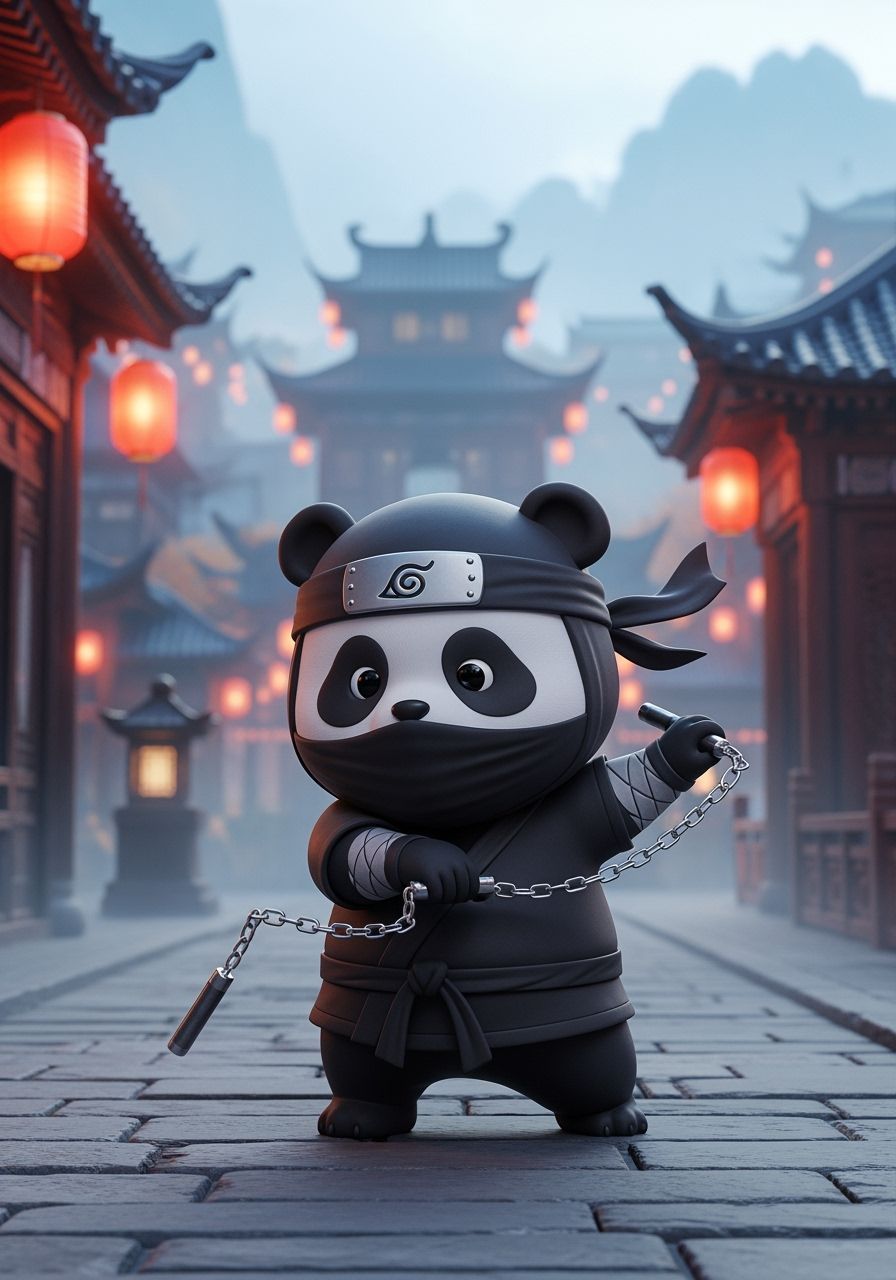 Nunchuck panda