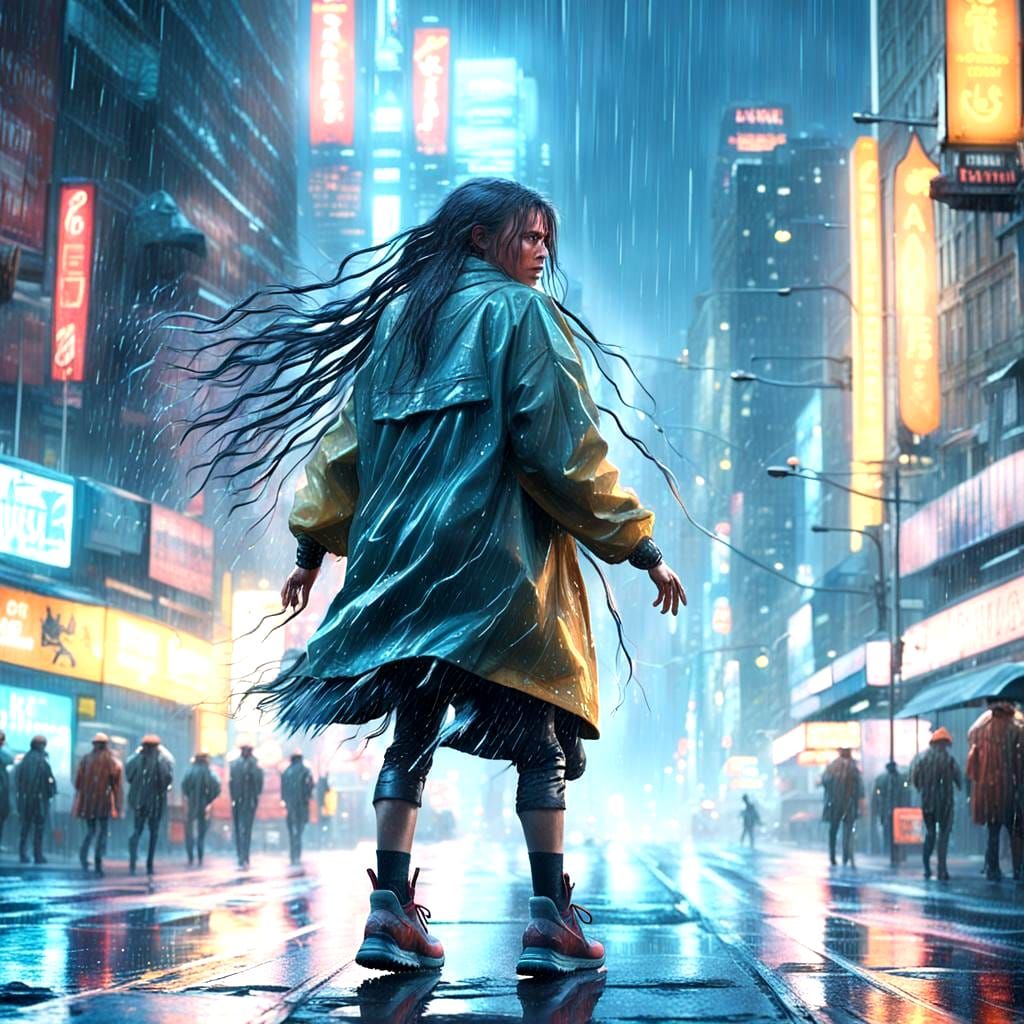 Epic Dance in the Rain: Digital Matte Painting