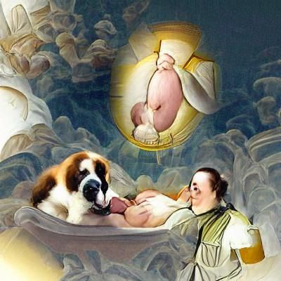 Lactation of Saint Bernard in Renaissance Style