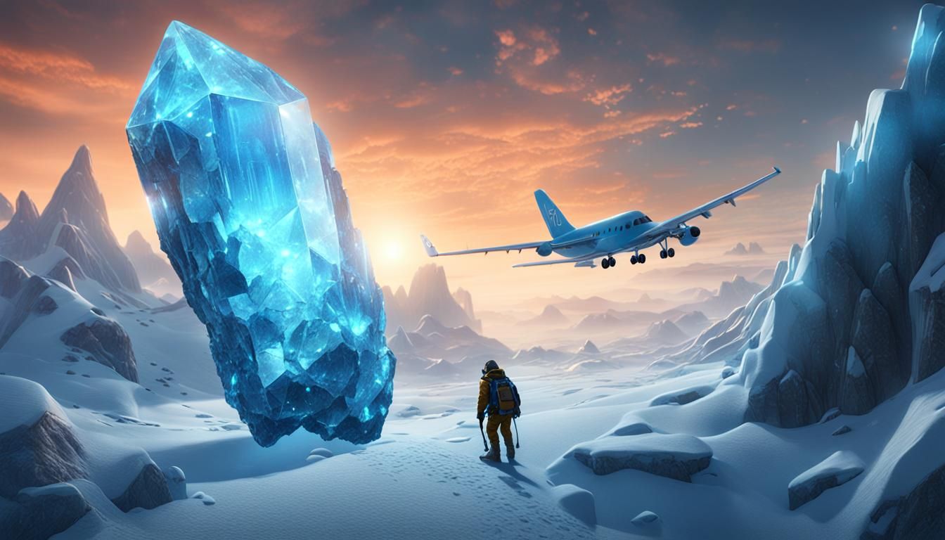 Mi-Go Crystal Transport on Frozen Plane