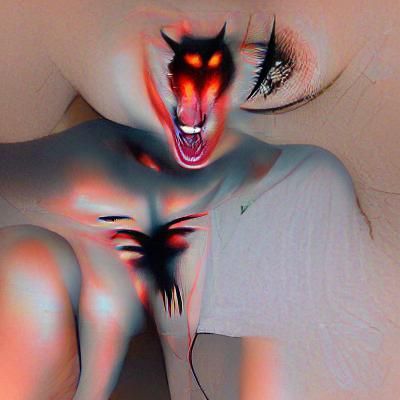 Stylized Depiction of a Demonic Entity