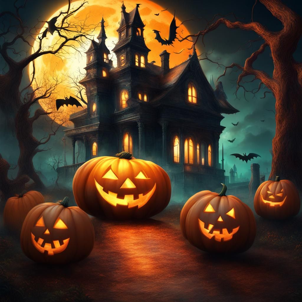 Dynamic Halloween Hunt with Realistic Light Effects