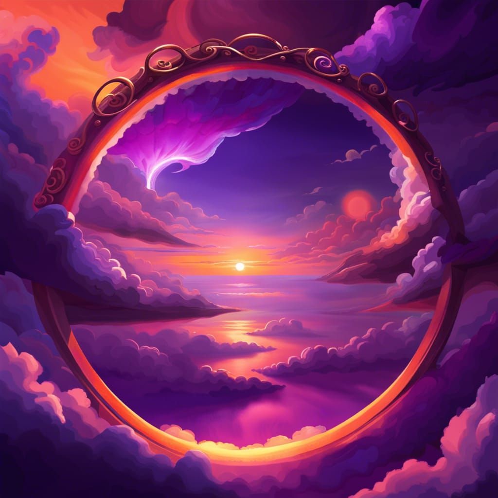 Magical Portal Sunset: A World of Fantasy