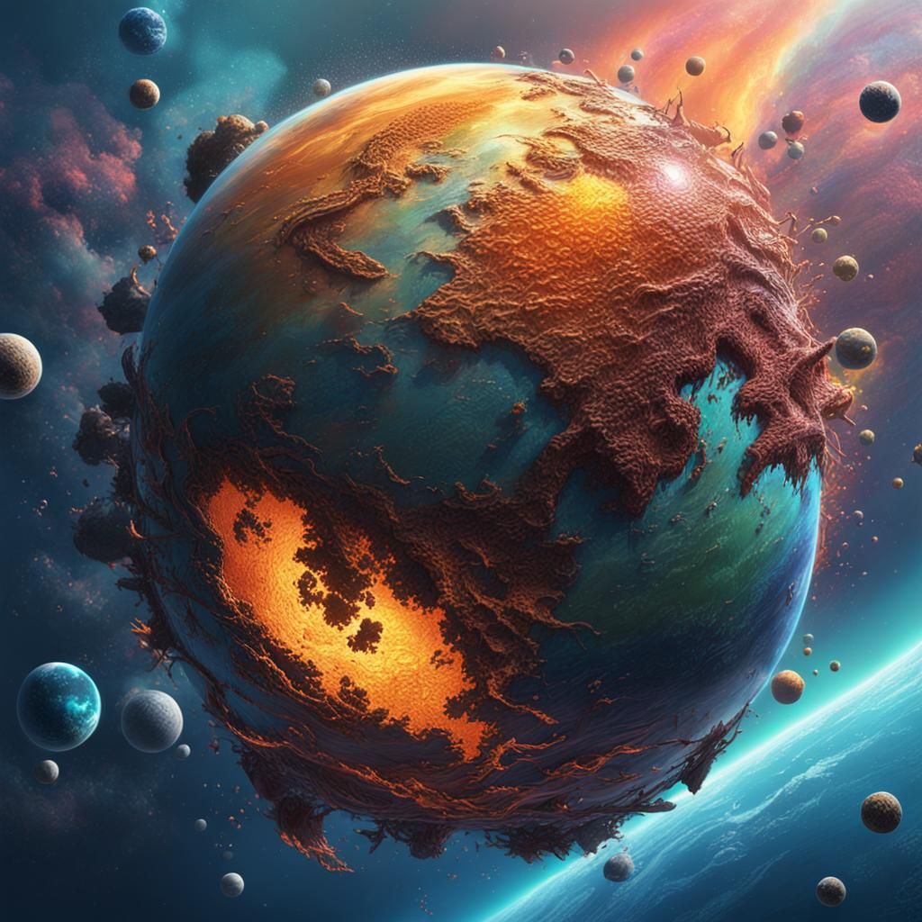 Hyperrealistic Planet Vormir Concept Art