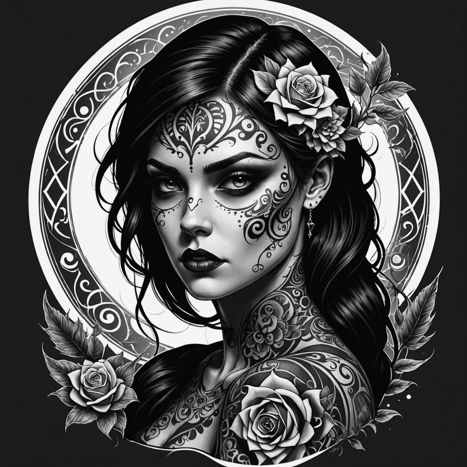Grimdark Tattoo Art Design