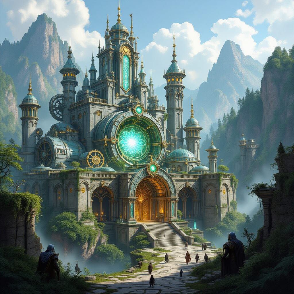 Ancient Dwemer Ayleid City in Enchanted Forest