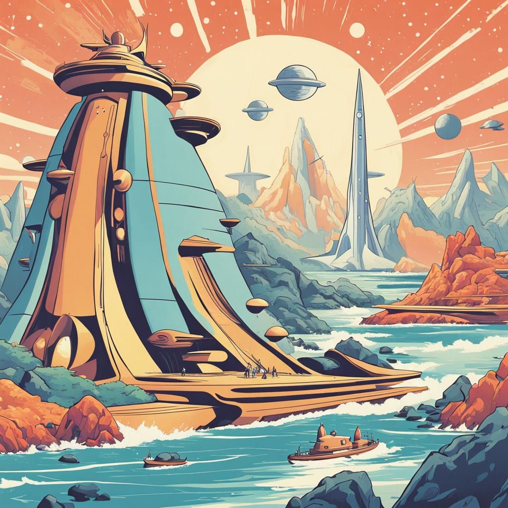 Monochronolith: Mid-Century Modern Kawaii Space Opera