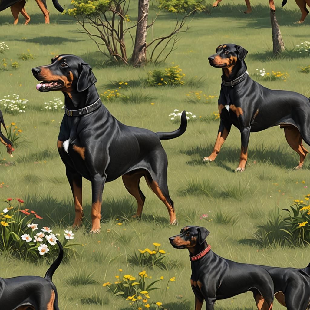 Tamil Nadu Hound Dog in Open Park Landscape