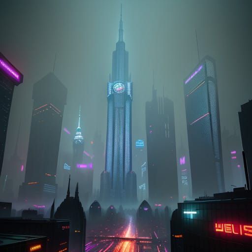 Futuristic Metropolis in Photorealistic Style