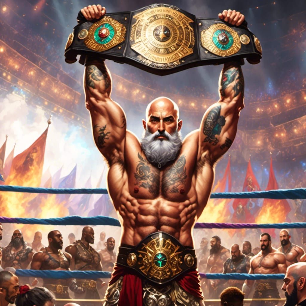 Anime Fighter Victorious in Championship Arena