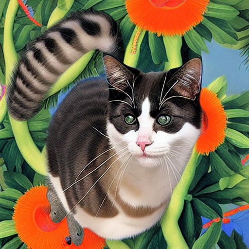 Whiskered Feline Superhero Revealed in Cyberpunk Style