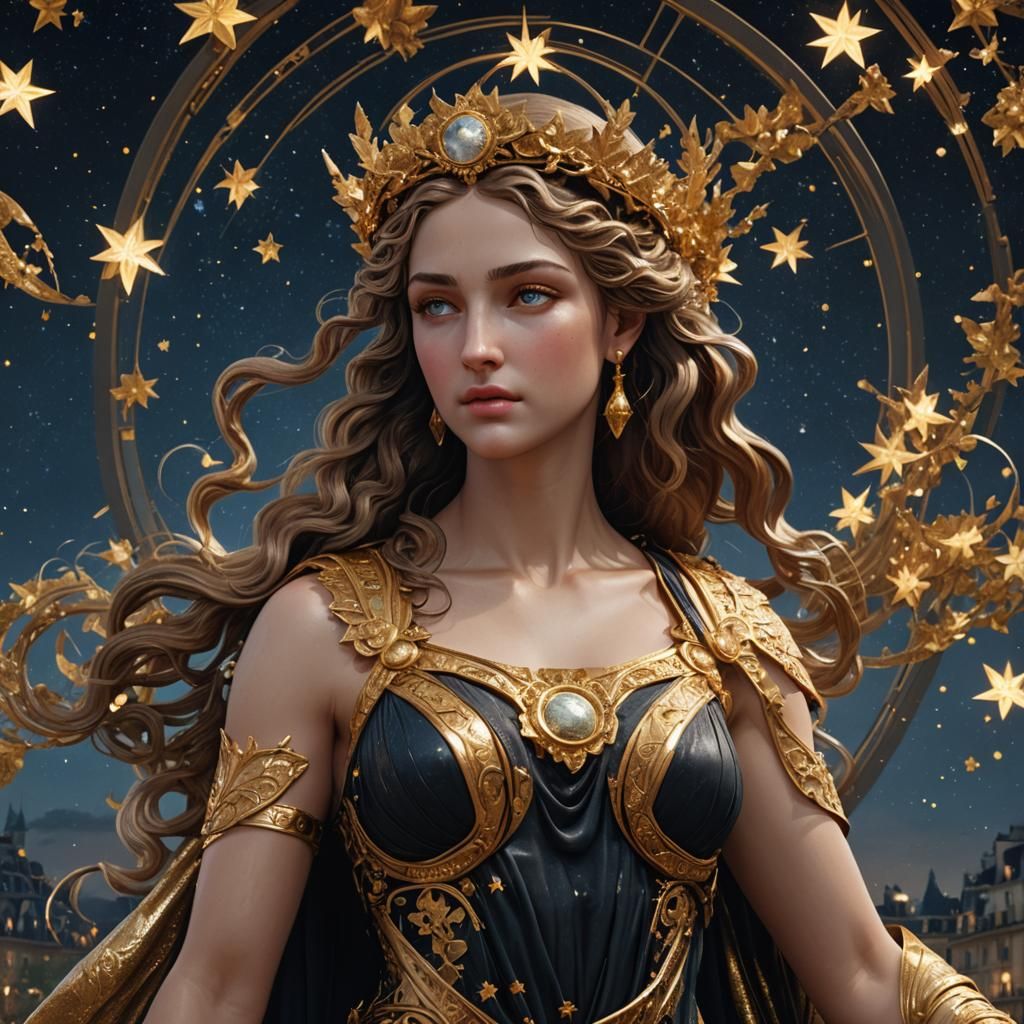 Aphrodite in Paris: Hyperrealistic Matte Painting