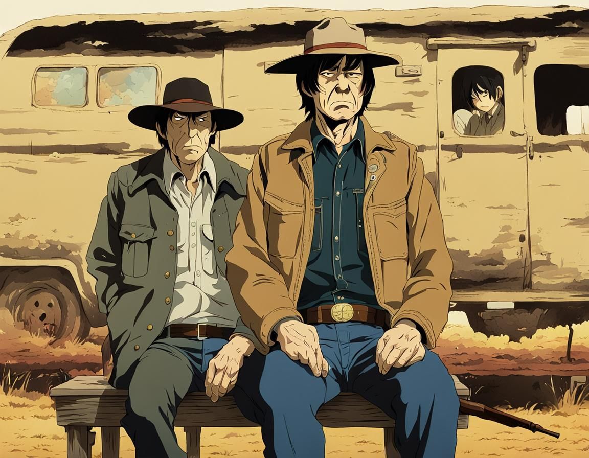 Anime Style No Country For Old Men Scene