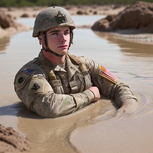 Soldier's Peril: Sinking in Quicksand