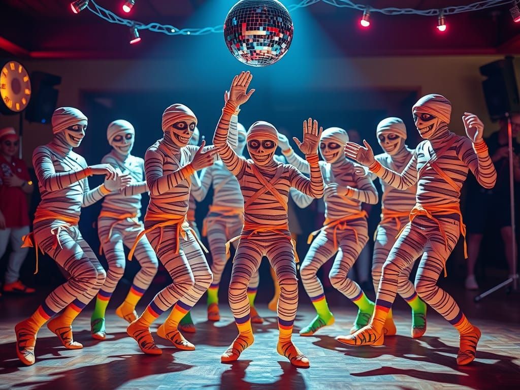 Mummies Dancing at a Sock Hop