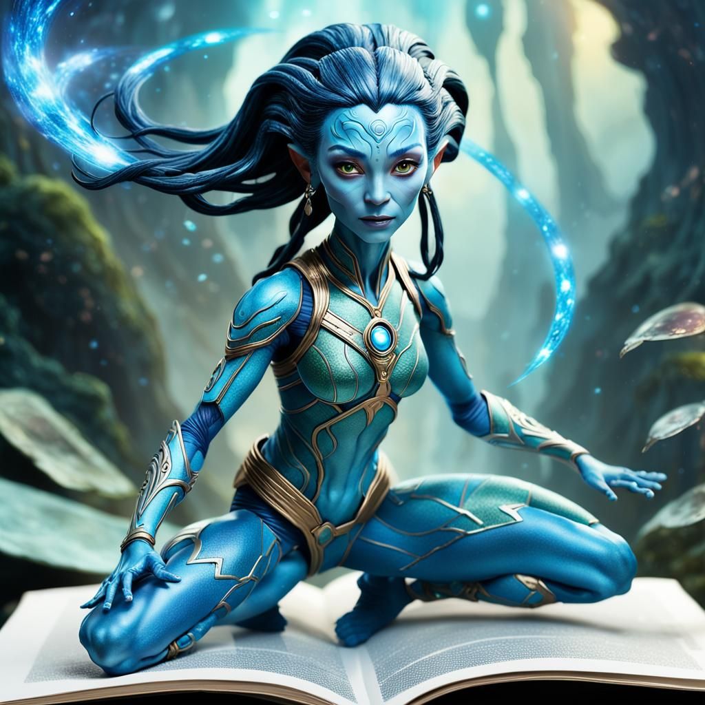 Movie Avatar – Neytiri te Tskaha Mo'at'ite – Coming out from...