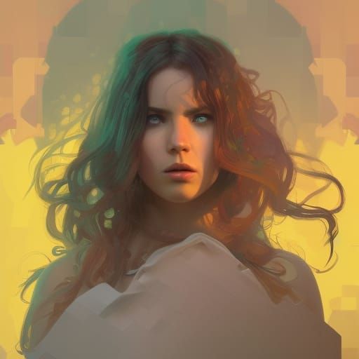 Lego Land Portrait in Artgerm Style