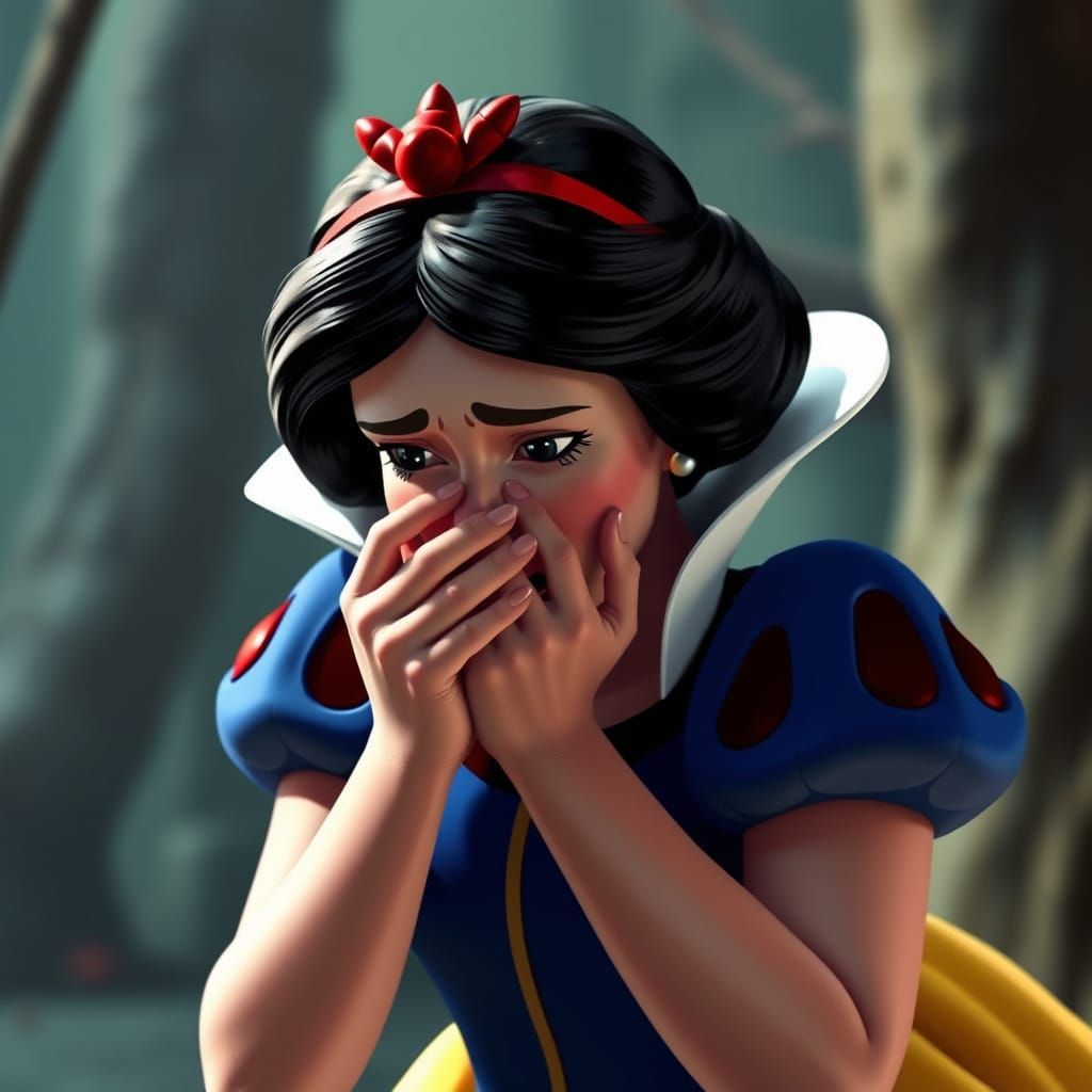 Snow White Reacts in Horror as Herself