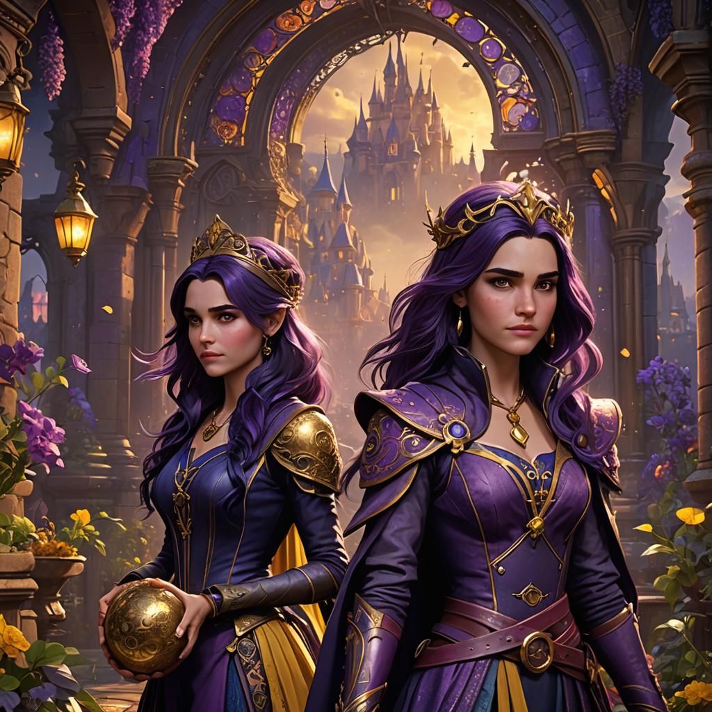 Disney Descendants: Dark Fantasy Concept Art in 8K