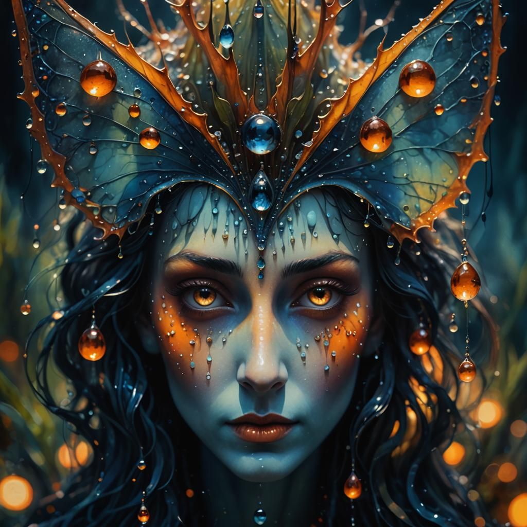 Surreal Dew Drops in Morning Light