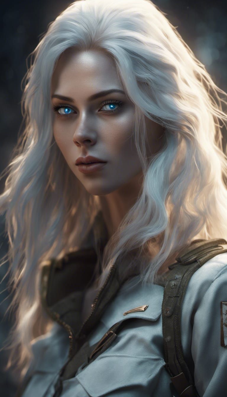 WWII Base with Woman, Tiger, in Unreal Engine