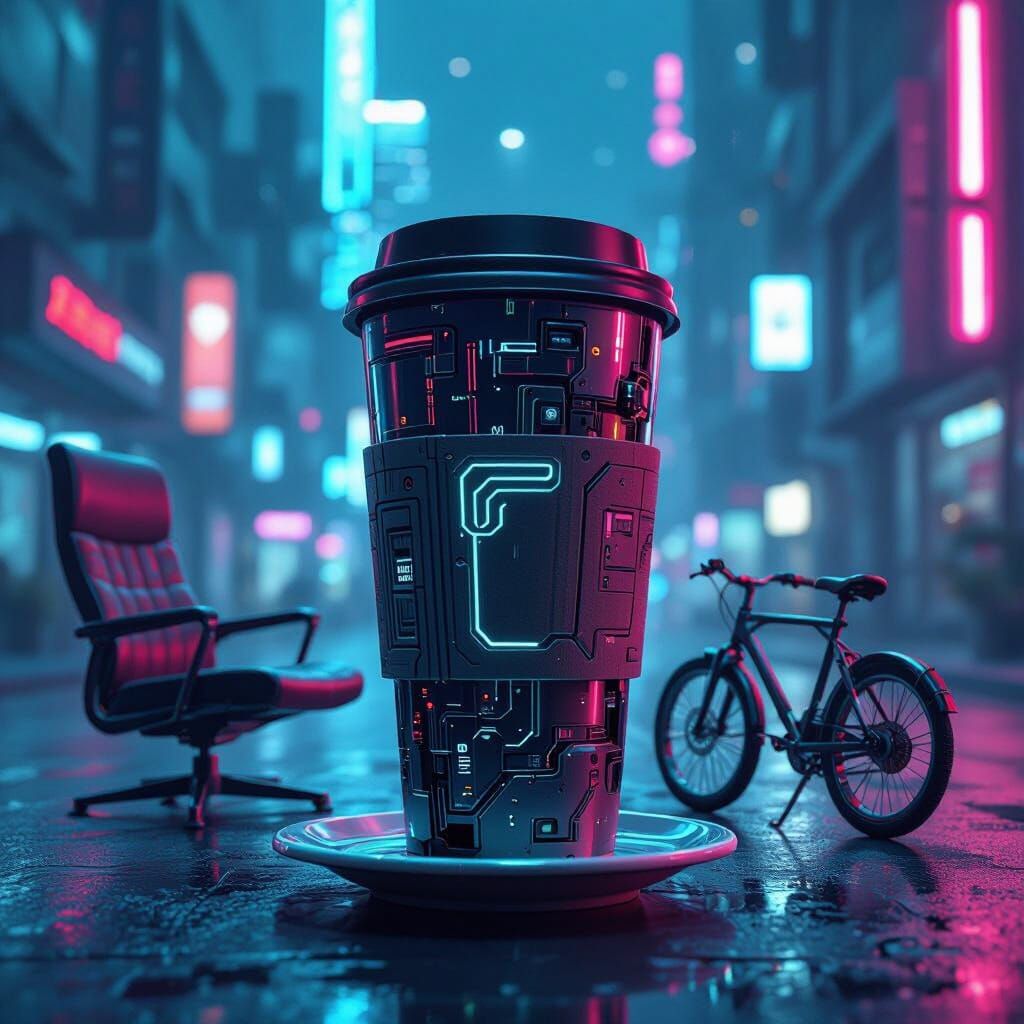 Cyberpunk Everyday Objects: Futuristic AI Transformations