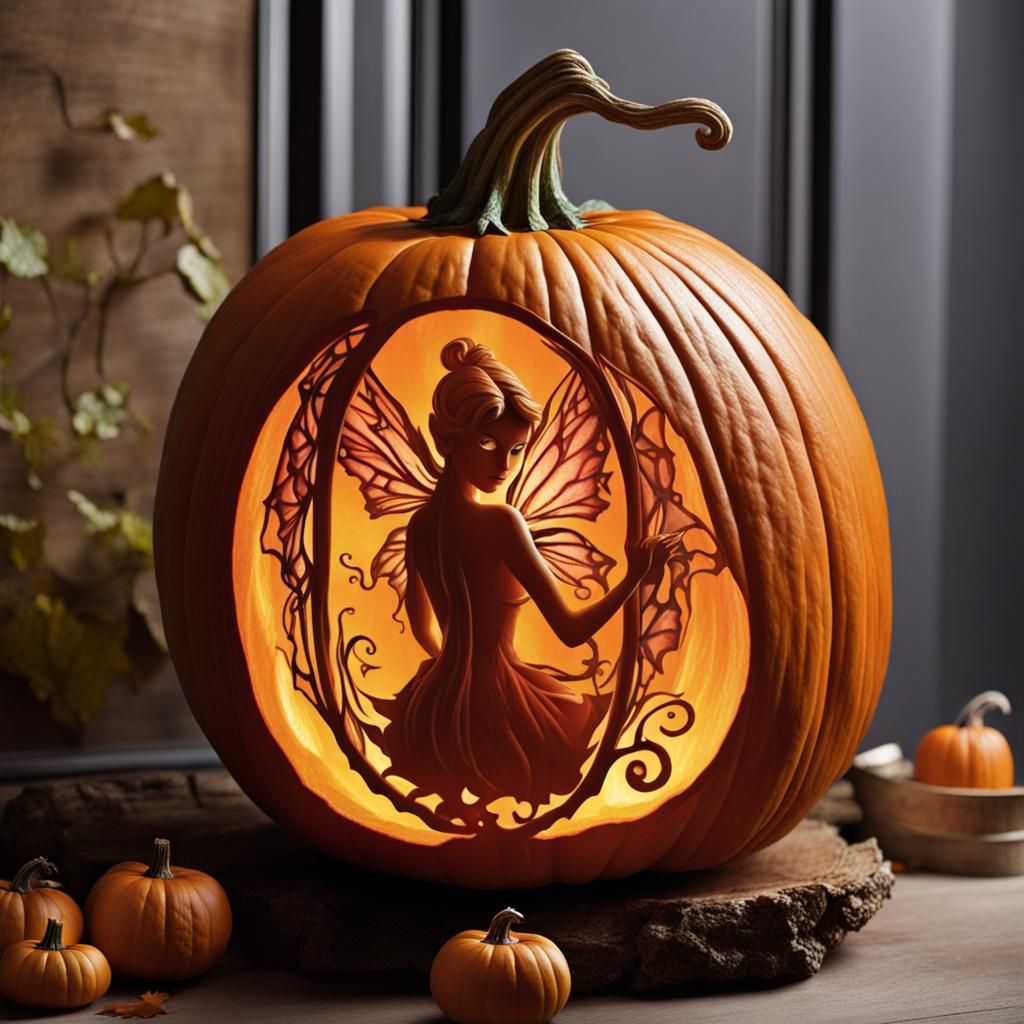 Enchanting Fairy Tale Pumpkin Carvings