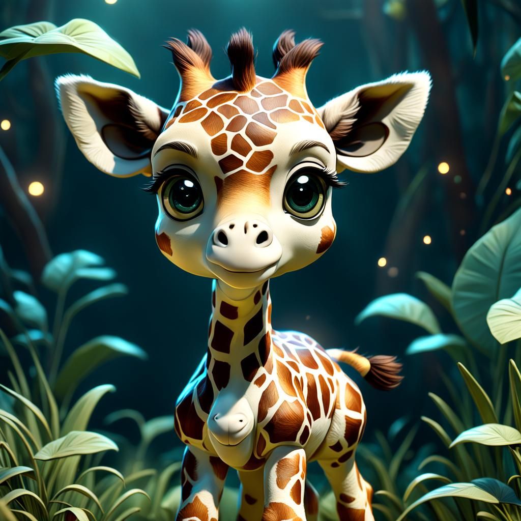 Baby giraffe
