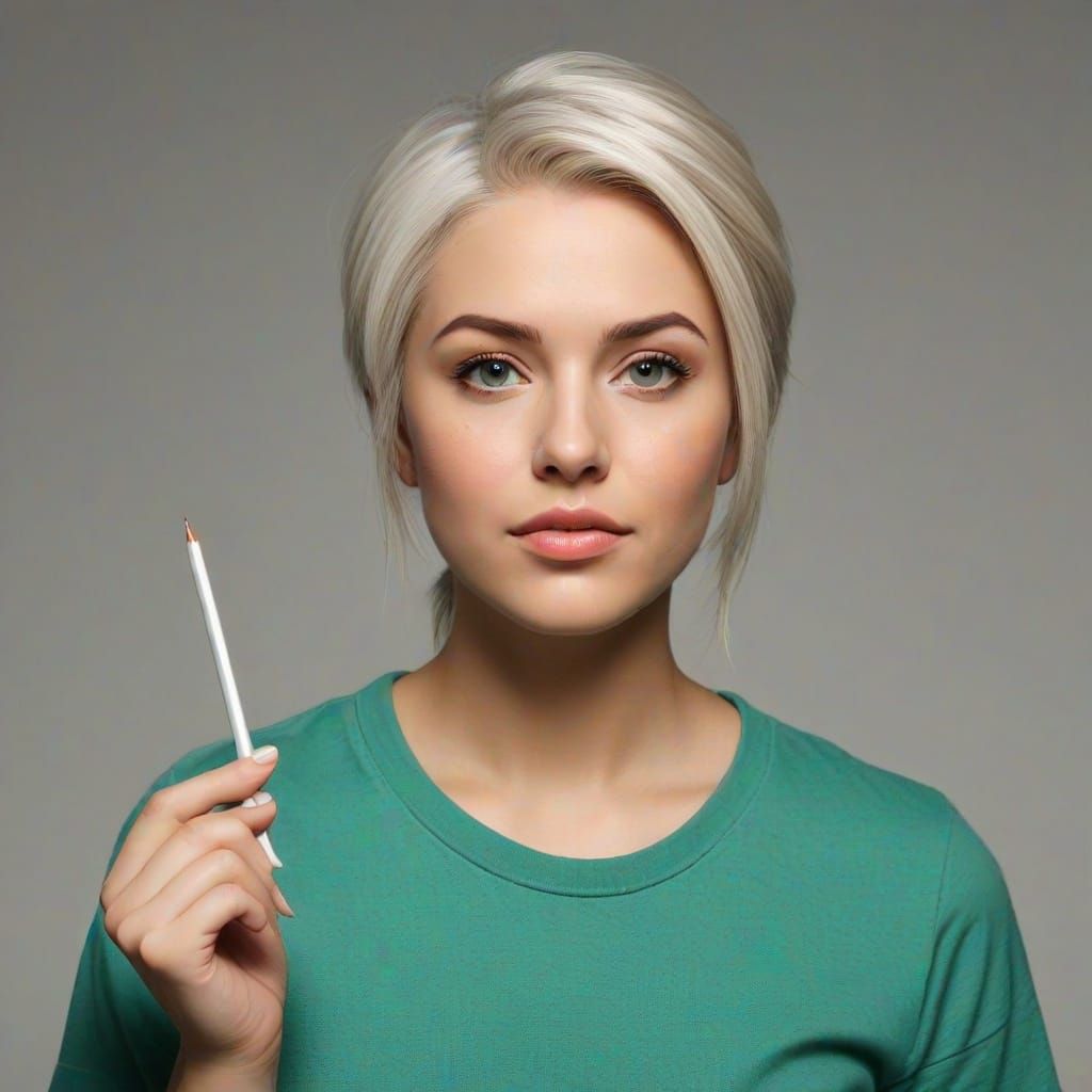 Portrait of a Tanned Latina Woman