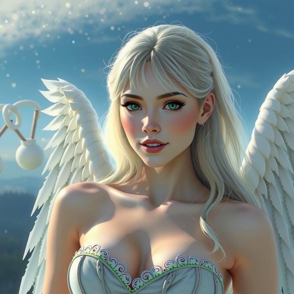 Oktoberfest Beauty in Bavarian Dress, Hyperrealistic Style